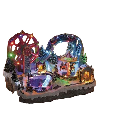 VILLAGIO NATALE LUMINOSO