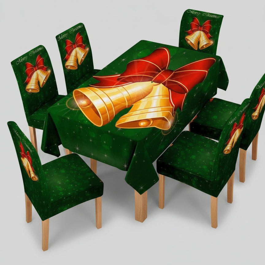 Tovaglia da tavola natalizia con coprisedie